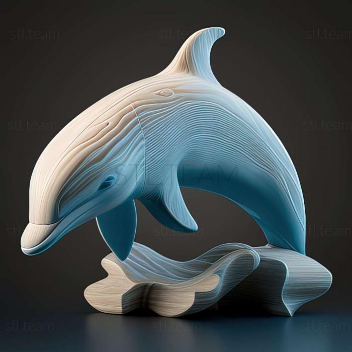 3D model Winter dolphin famous animal (STL)